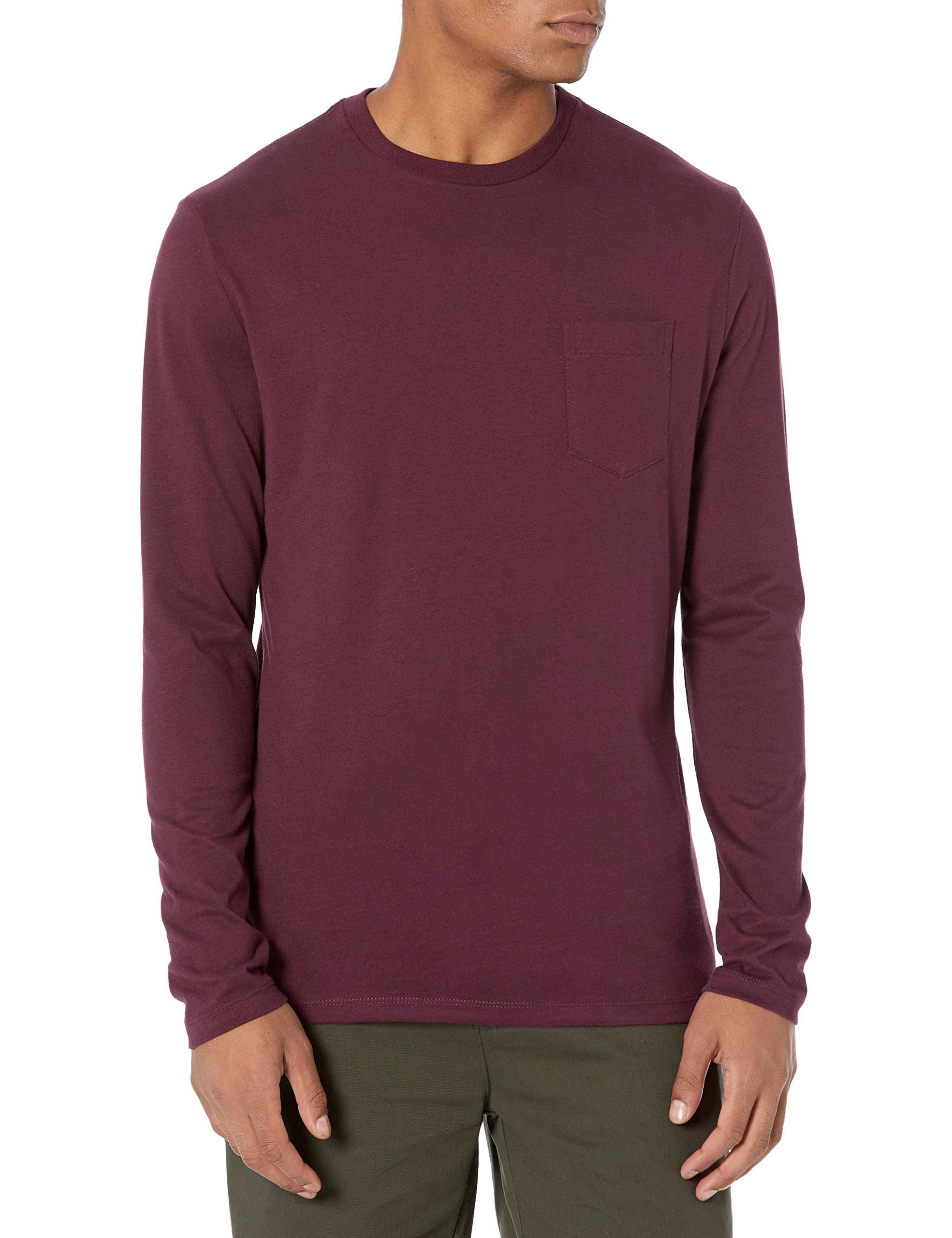 Amazon Essentials T-Shirt a Maniche Lunghe Slim Uomo