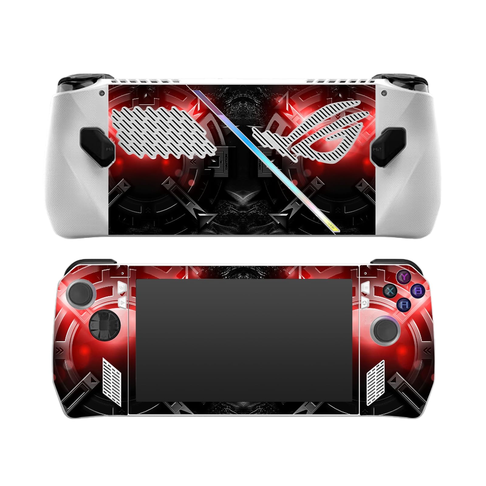 Adesivi protettivi morbidi per ROG Ally Adesivi di gioco Carino Skins Set completo di decalcomanie per ROG Ally Gaming Accessorio di protezione antigraffio (3