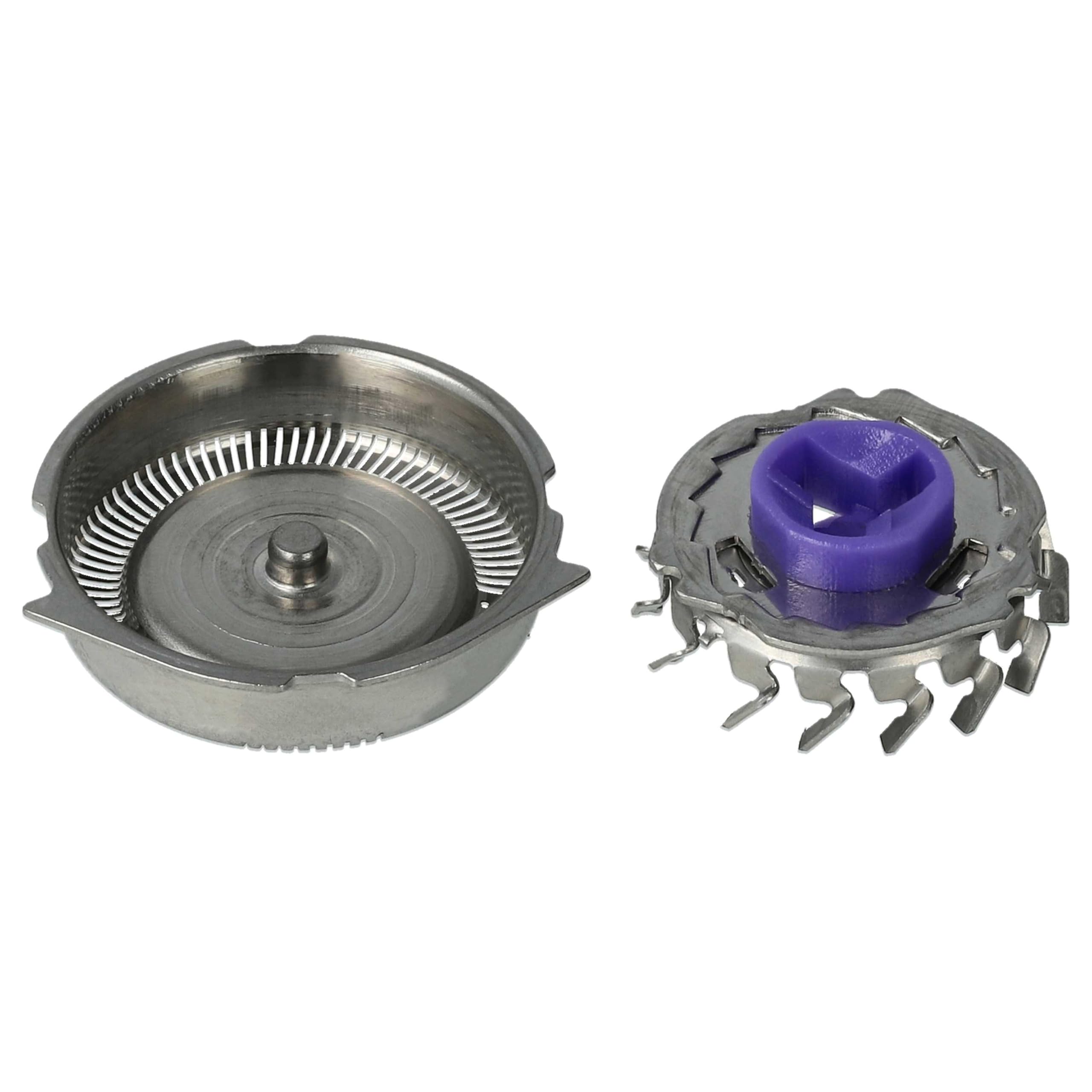 vhbw 3x cabezales de repuesto compatible con Philips PT735, PT860, PT870 máquina de afeitar, plata