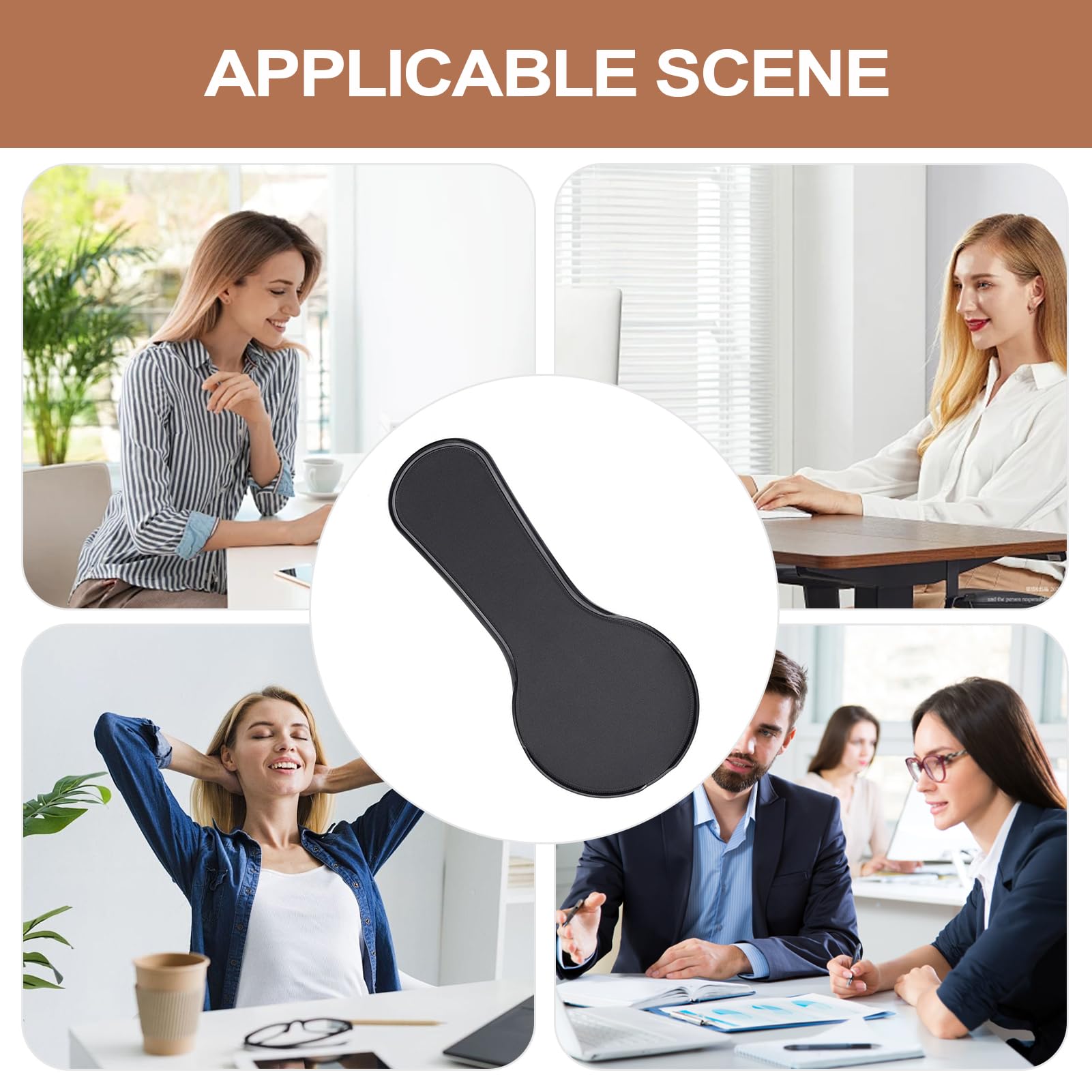 Extension d'accoudoir de bureau, support d'accoudoir de table – Design ergonomique pour fixation de chaise pour bureau, maison, appartement