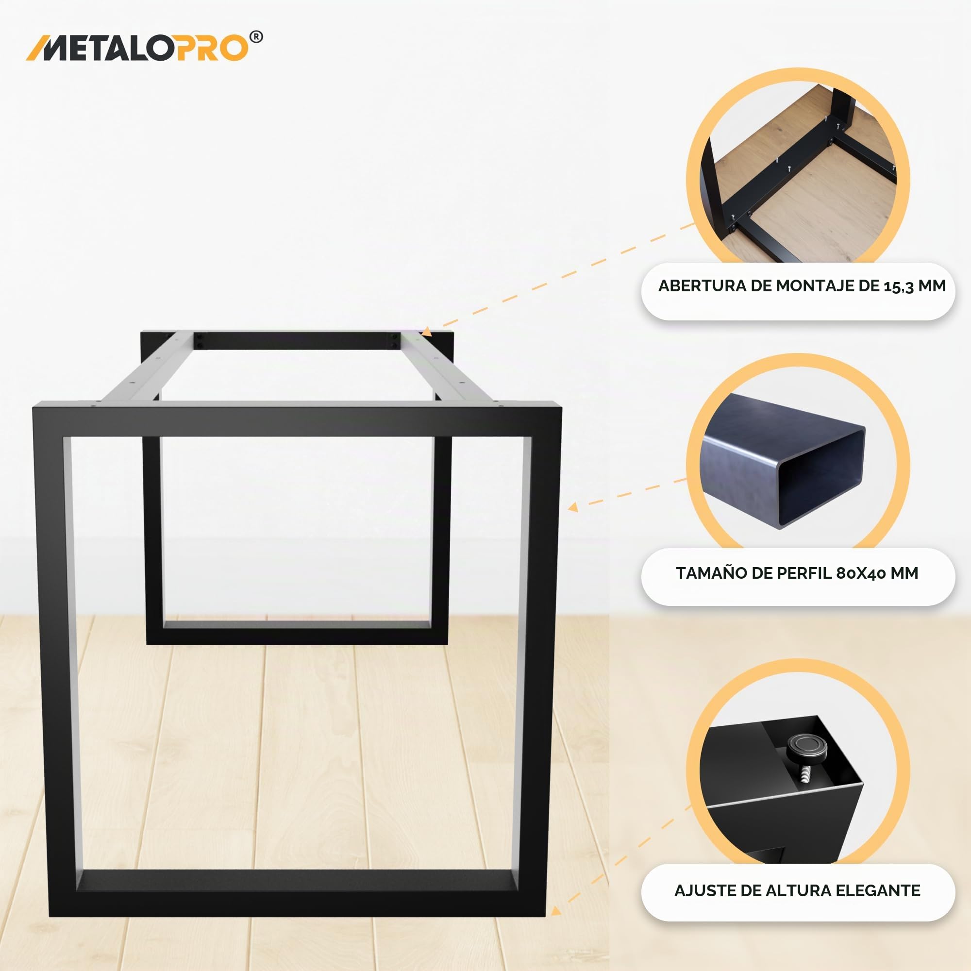 Patas de Mueble 150x70x72 cm – Diseño Elegante para Tu Mesa