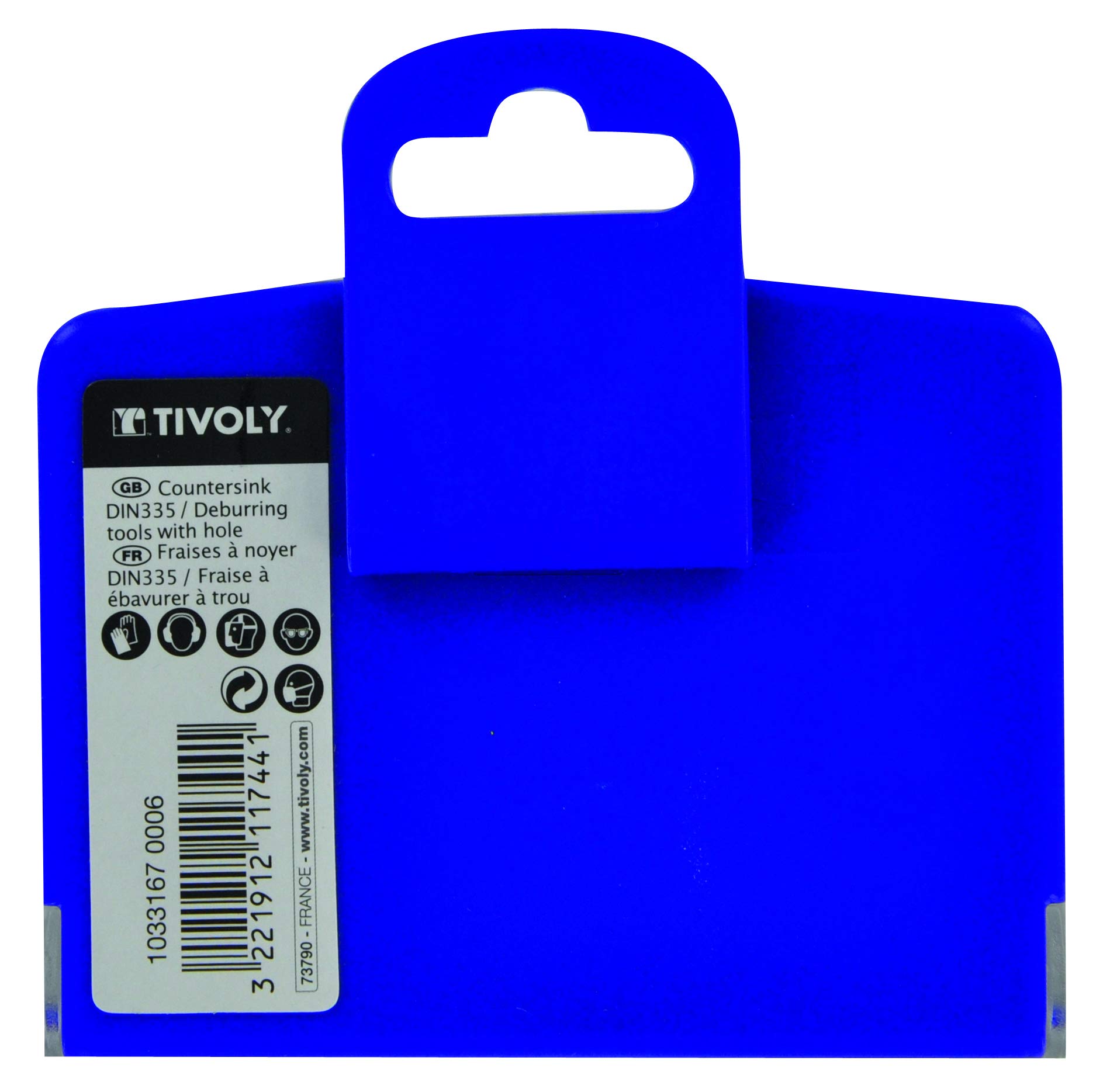 Tivoly Coffret Tivoly de 4 Fraises à noyer DIN 335C HSS Cobalt 5% à 90° Ø 8, 3 à 16, 5 mm + 1 Fraise à ébavurer 5-10
