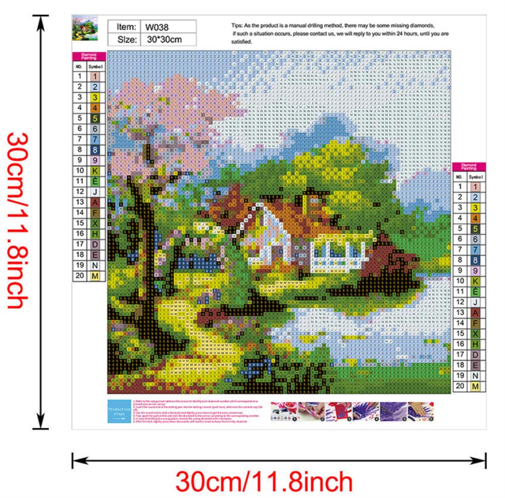 DIY 5D Diamant Malen Kit – Bunte Katze, Komplett Mit Strasssteinen, Leinwand 30x50 Cm