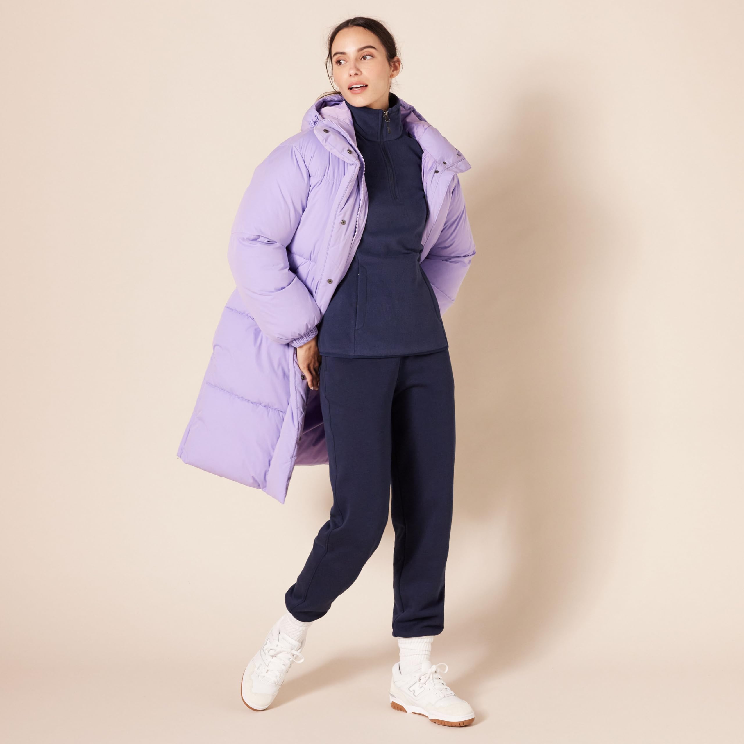 Amazon Essentials Giacca Invernale Modello Pullover con Zip Corta A Maniche Lunghe con vestibilità Classica (Taglie Forti Disponibili) Donna