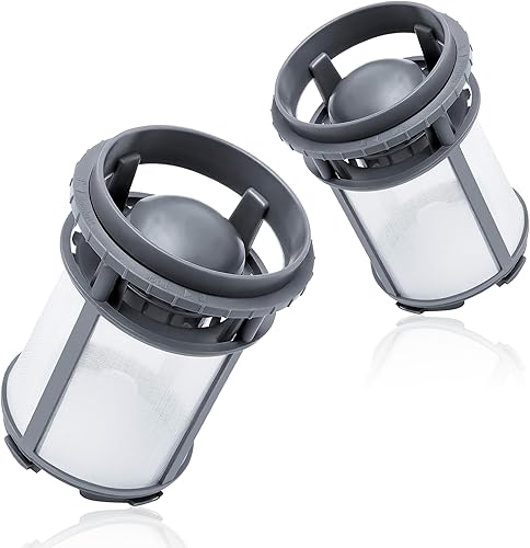 Funmit W10872845 - Vaso de filtro de bomba de lavavajillas (paquete de 2) de repuesto para lavavajillas Whirlpool Kenmore Amana Kitcheniad 8579307