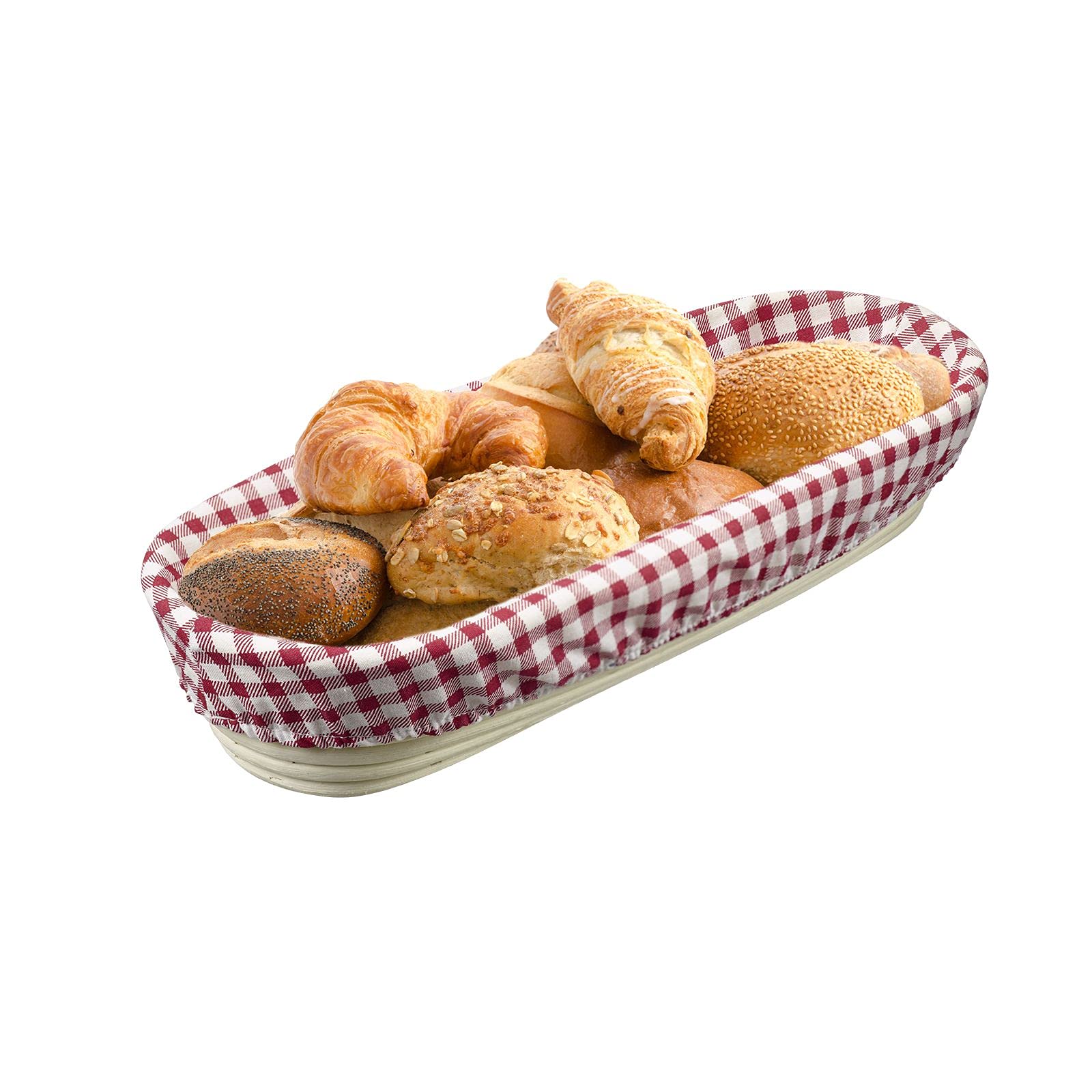 Westmark Checked 3201226K Cover For Oval Baskets 39.5 X 15.5 Cm Cotton