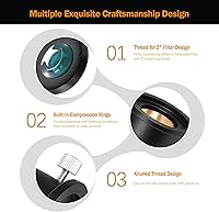 Vista 7 de Astromania Lente Barlow mejorada de 2.5 x 2 pulgadas, película verde de banda ancha de 4 elementos con recubrimiento múltiple, accesorio