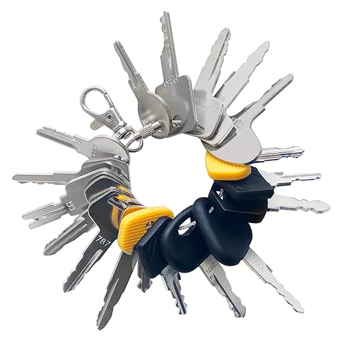 (18) Juego de llaves de arranque de encendido para carretilla elevadora para Toyota Hyster Doosan Yale Linde Nissan Crown Komatsu Caterpillar Clark