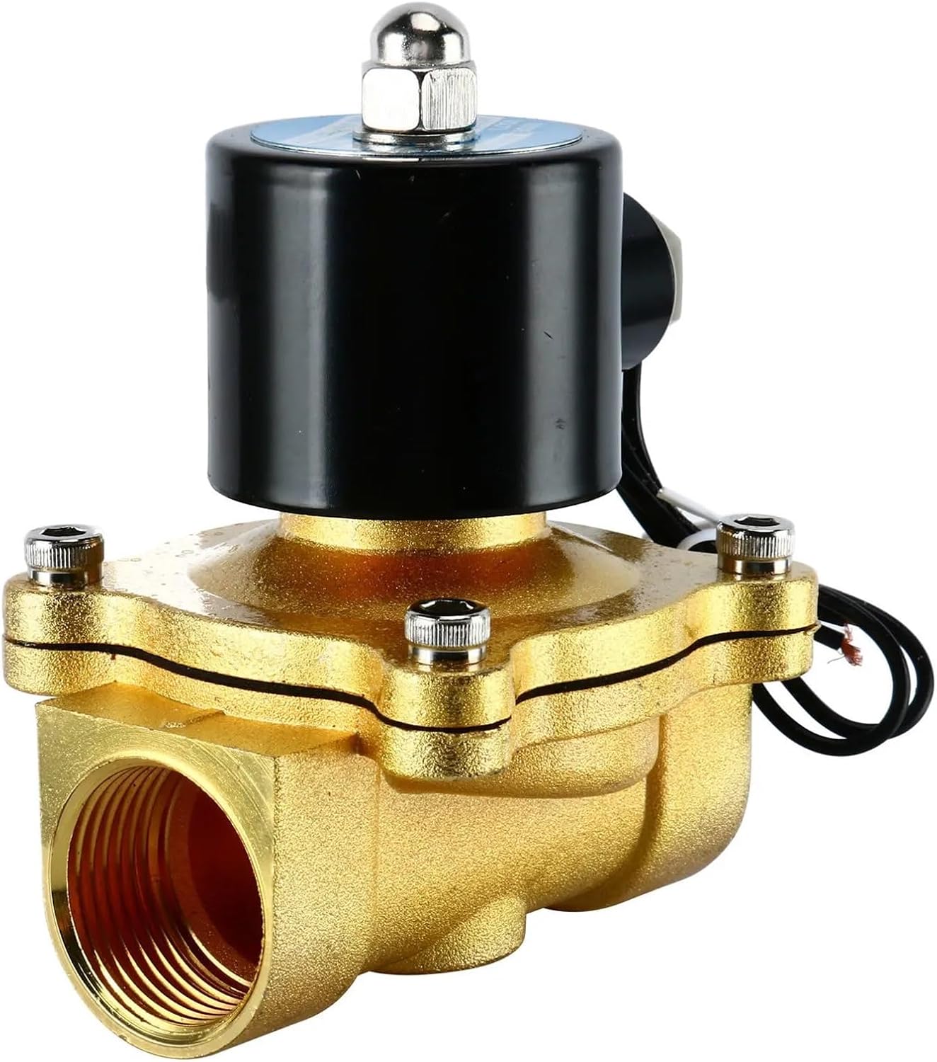 1inch Electric Solenoid Valve Water 24v 12v 110v Normally Closed Direct Acting(Npt-12vdc-150degree)
