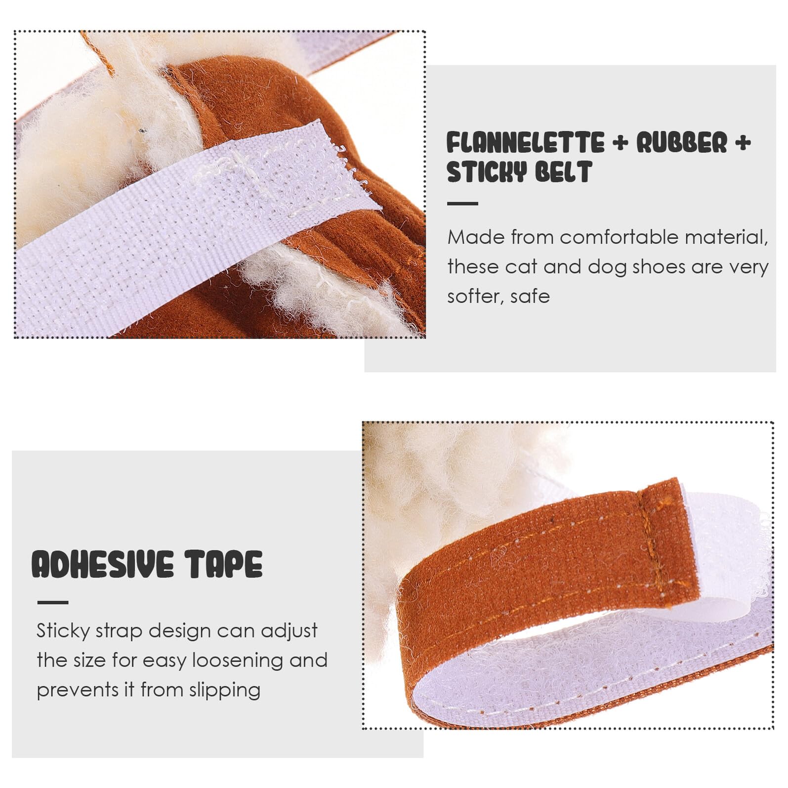 ibasenice 4pièces Neige pour Chien Chaussures pour Animaux de Compagnie Chaudes pour Chiens Moyens et Petits