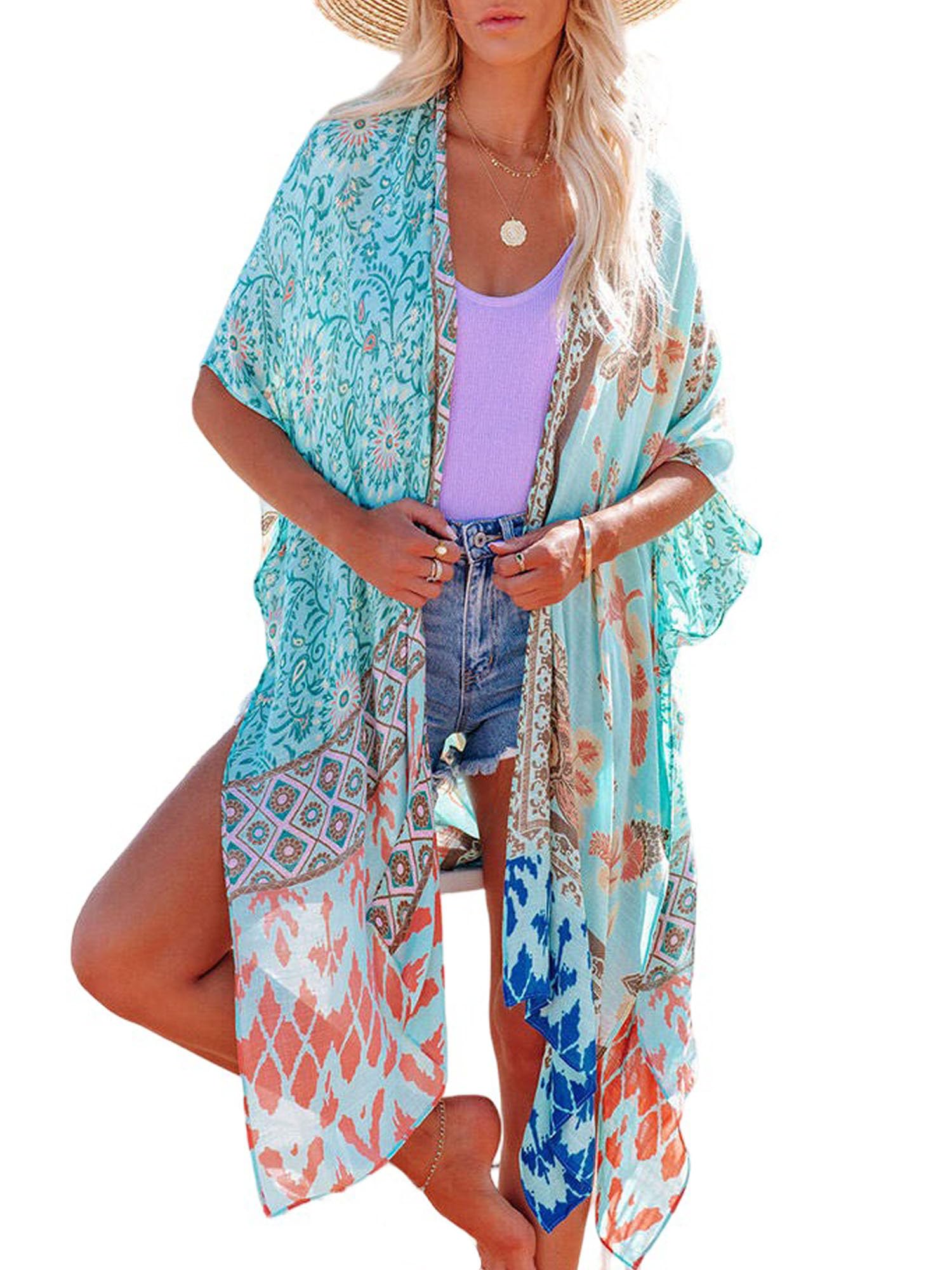 Spicy Sandia Women’s Oversized Boho Kimonos Lightweight Summer Cardigans