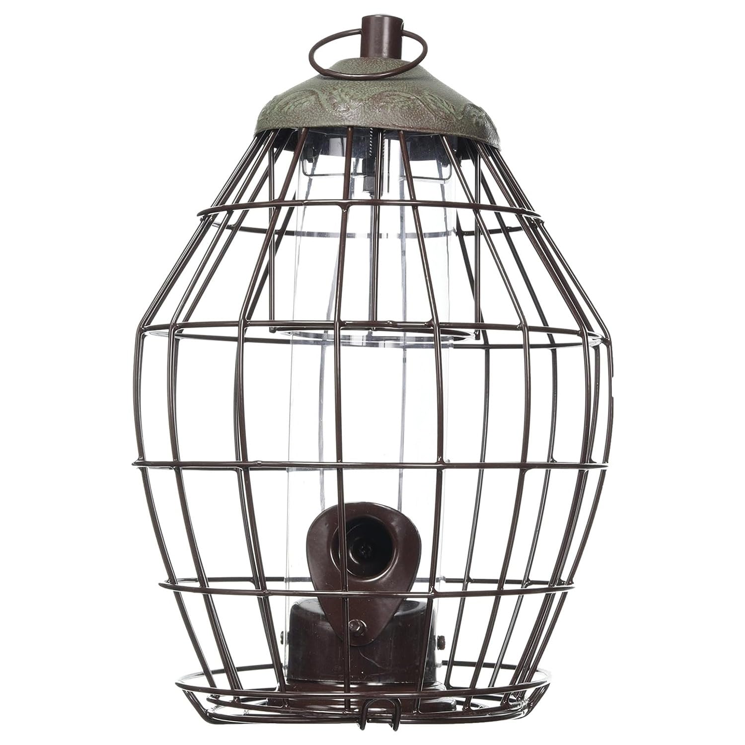 Perfectonish Squirrel Proof Bird Feeders UK Hanging Mount Grey Metal Bird seed Feeder (1)