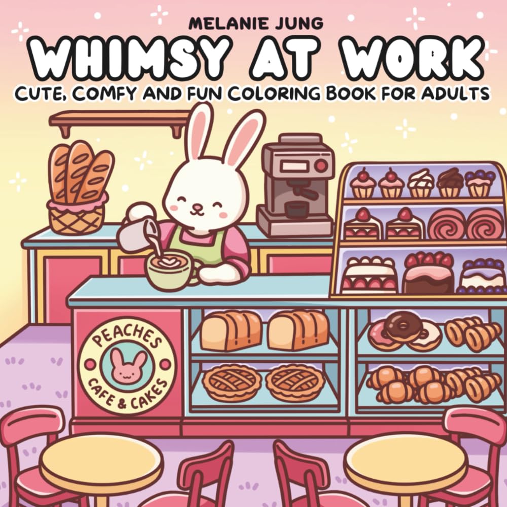 Whimsy at Work: Cute and Fun Animals in The Workplace Coloring Book