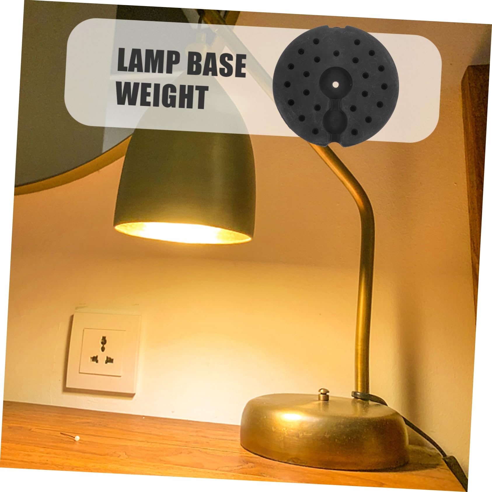 ABOOFAN Base De Lampadaire Lestée Poids Du Pied De Lampe Pour Lampadaire Base De Lampe De Bureau 9.17 X 9.17 X 0.87 Po 1 X Poids De Pour Salon Et Bureau