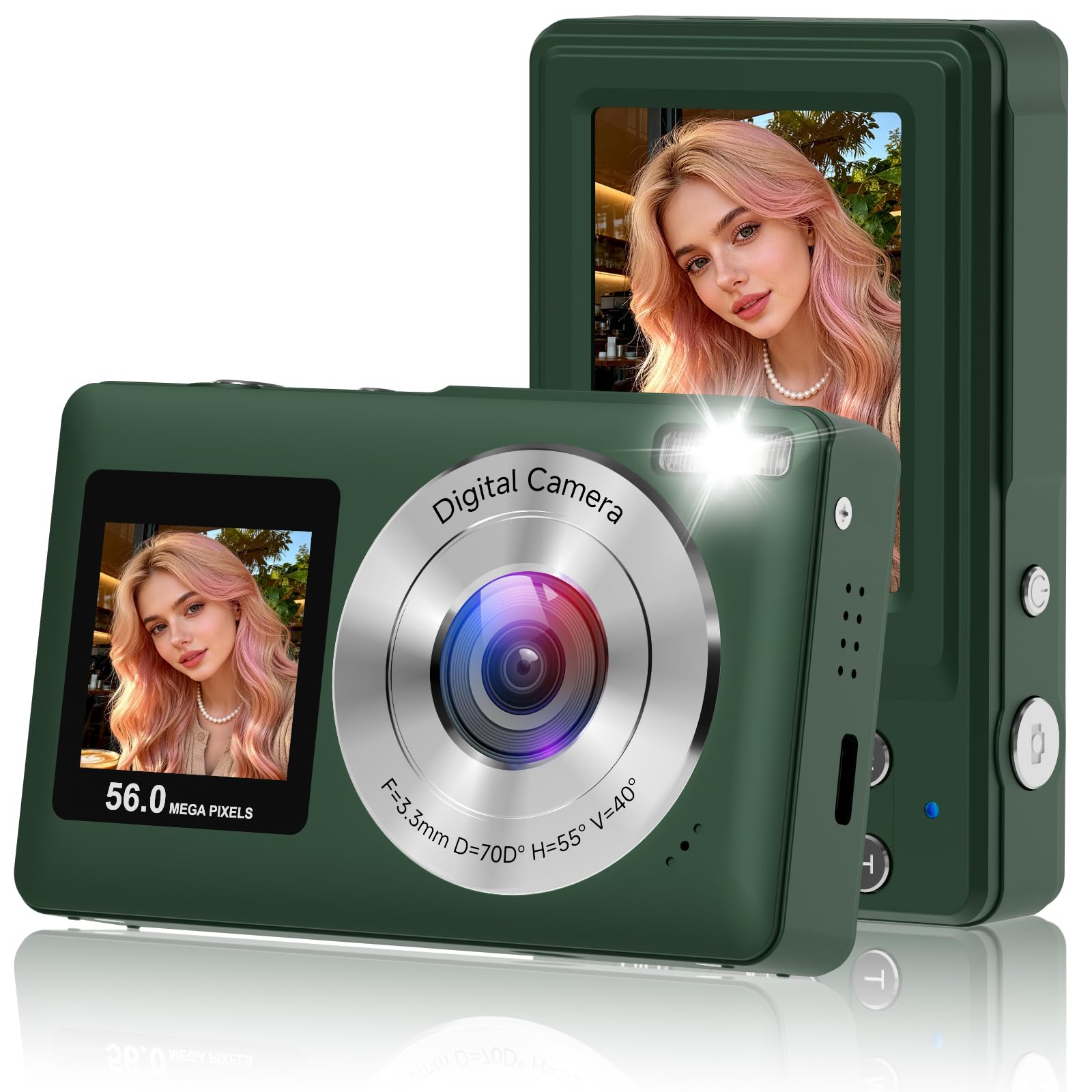 デジタルカメラ Pretty 46 Amazon.com : Digital Camera, 2026 Upgraded 56MP Dual Screens