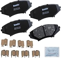 Vista 441 de Pastillas de Freno Delanteras Cerámicas Bendix Priority1 CFC430A para Modelos Selectos INFINITI G35, I30, Nissan 350Z, Altima, Juke, Maxima, Sentra