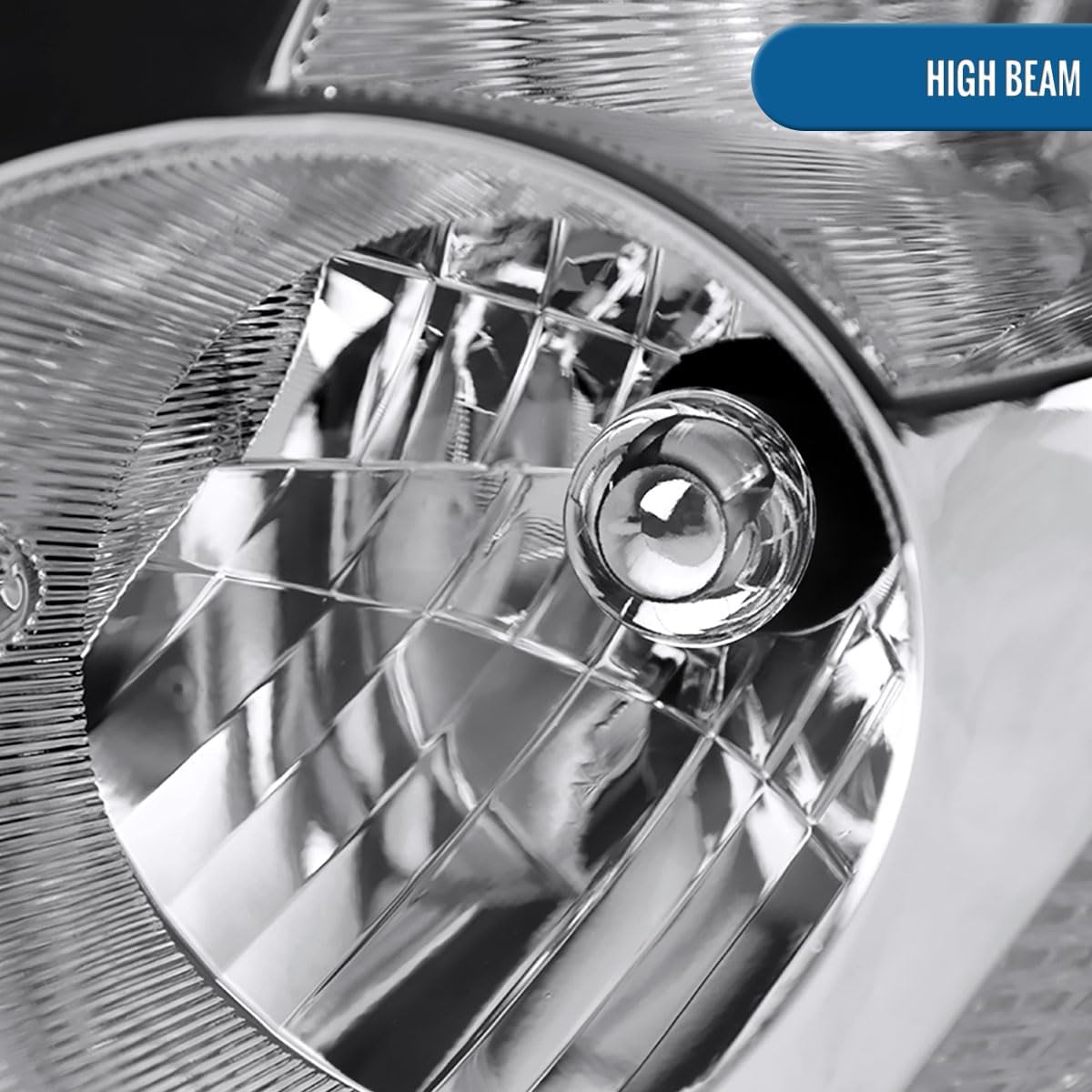 Ronnin - Fits 2003-2005 Infiniti G35 2Dr Coupe Xenon HID Replacement Headlights Assembly Pair | Chrome