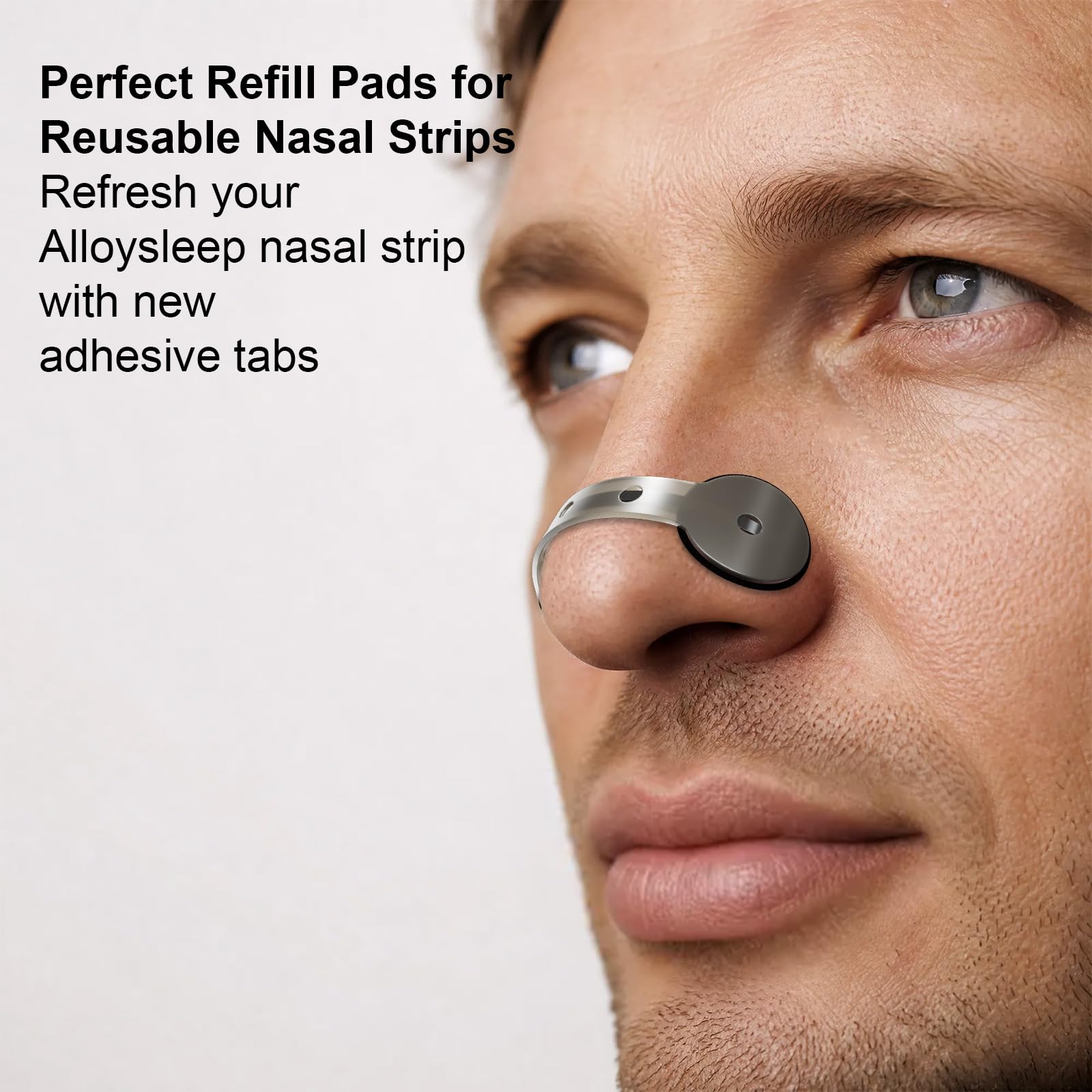 Replacement Adhesive Tabs for Nickel Titanium Alloy Nasal Strips, 84 Count — Amazon image 2