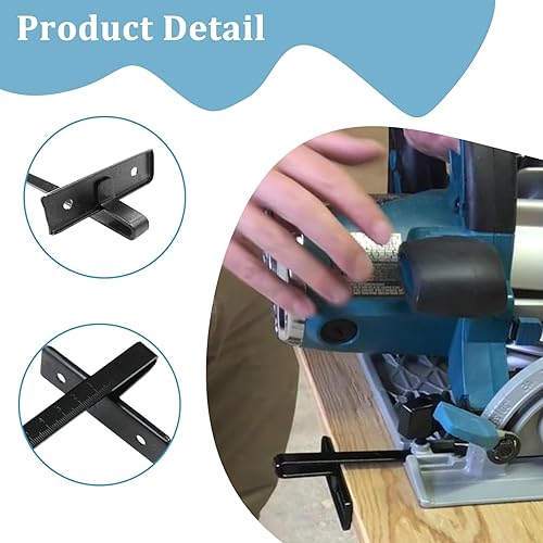 Miniatura 4 de Kit de valla de sierra circular 164095-8 para sierras circulares Makita 5621DWA, 5007NB, 5005BA, 5007NB, 5007NB, 5057KB, 5046DWB (1 pieza negra)