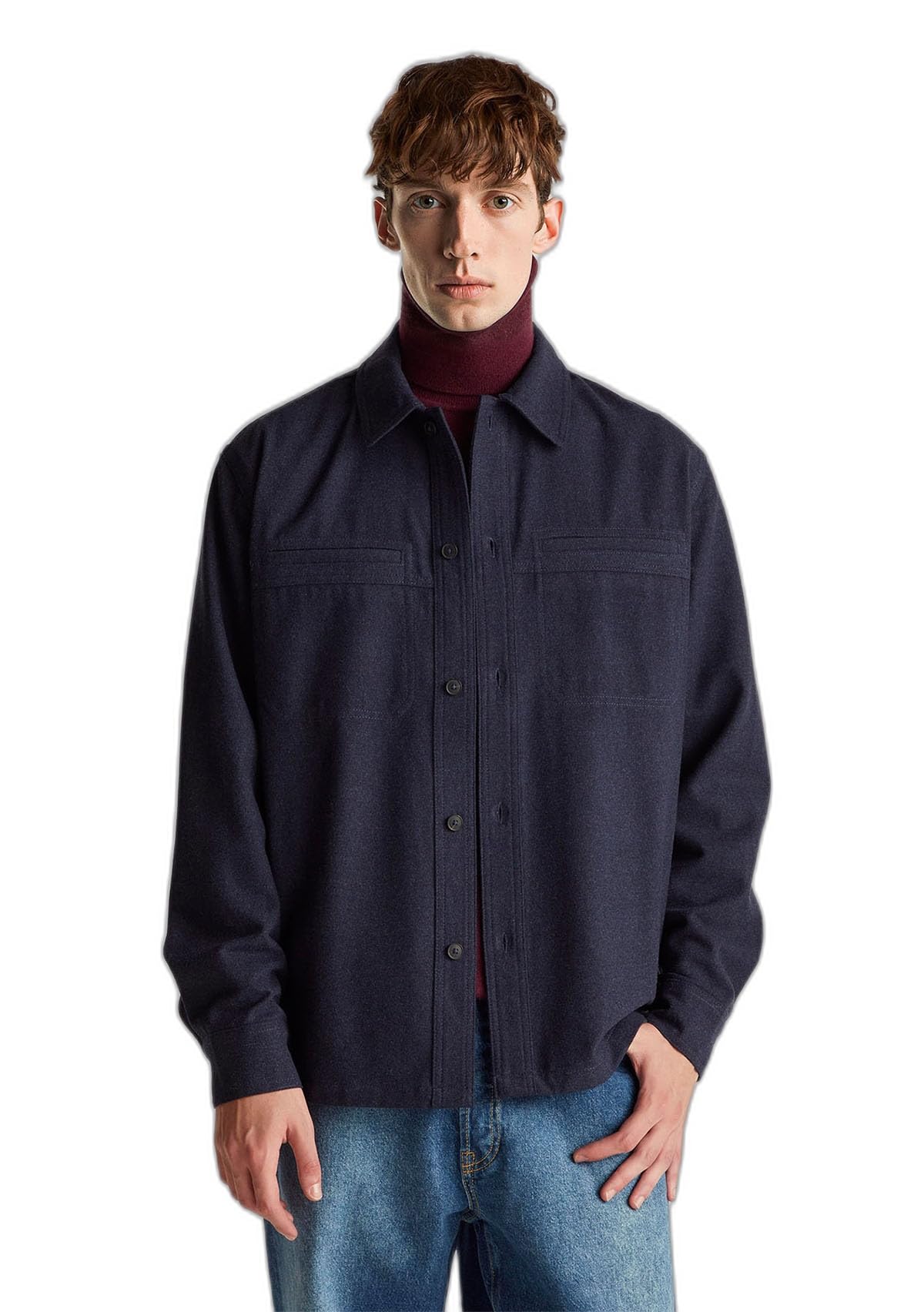 United Colors of Benetton Camicia 58g5uq06b Camicia Uomo