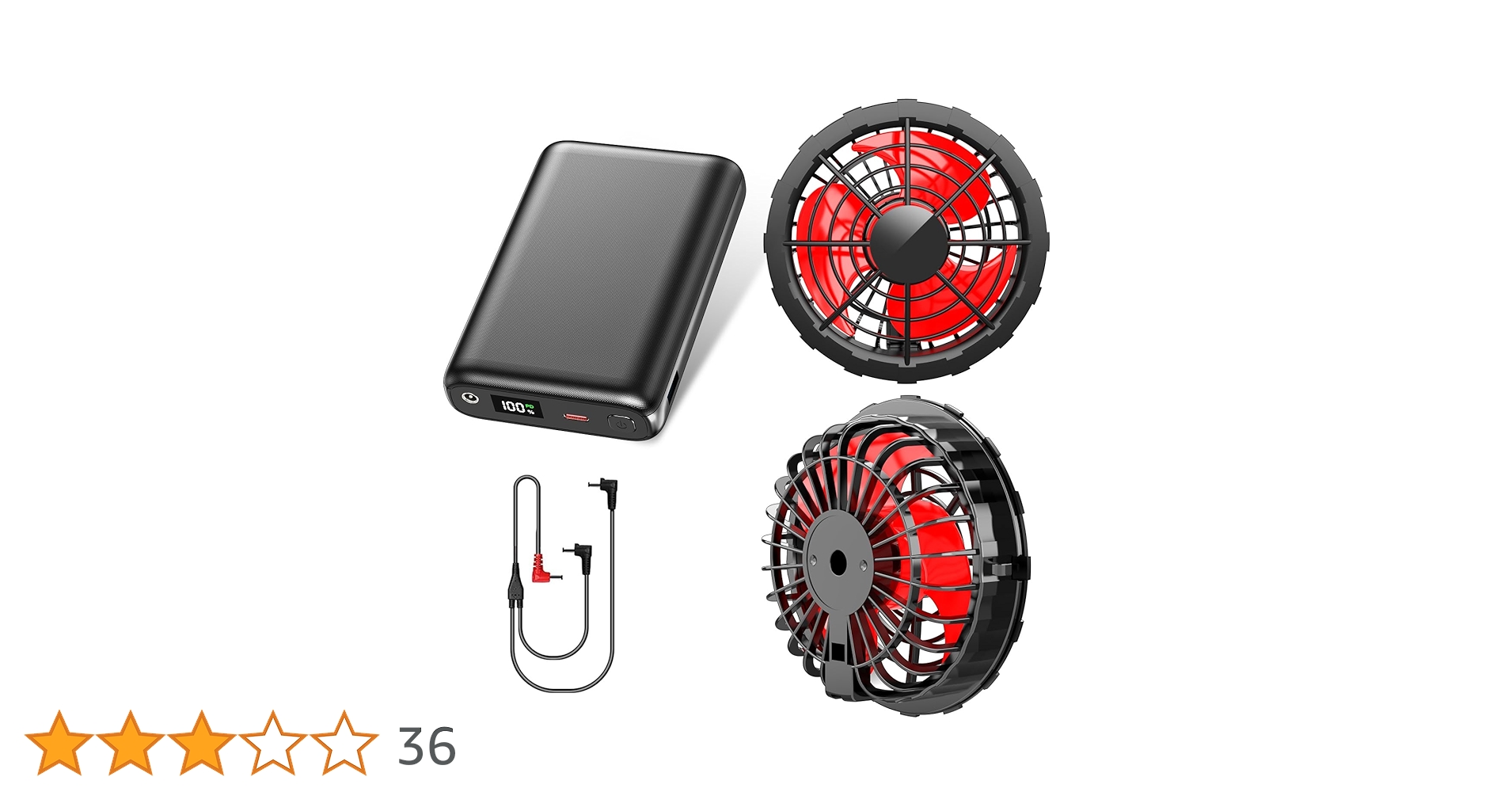 Amazon.co.jp: 空調作業服 ファンバッテリーセット 33V 超高出力 2025