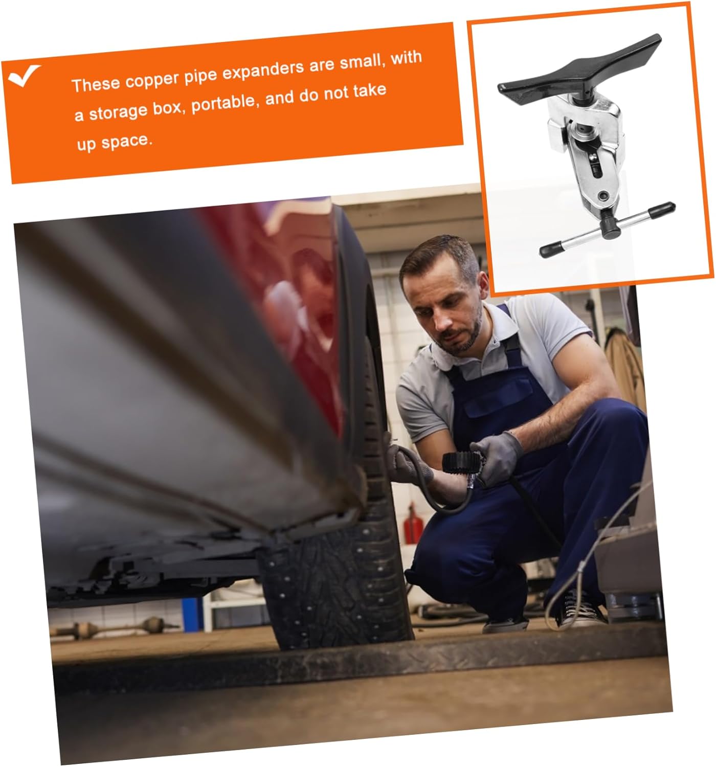 1pc Air Conditioner Tube Expander Kit for Flaring Conditioner Tube Repair Tool Construction