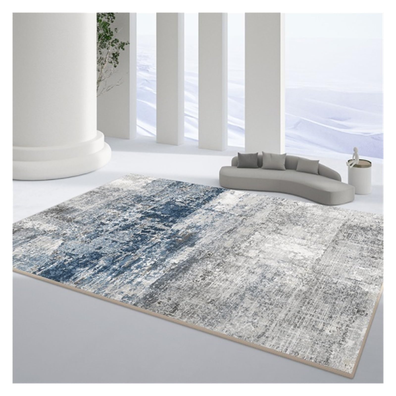 Dywan do Salonu Abstrakcyjny Dywanik Do Wnętrz Nowoczesny Dywan Do Salonu, Sypialni, Jadalni I Kuchni Dywanik Dywany (Color : A, Size : 120 * 160cm)