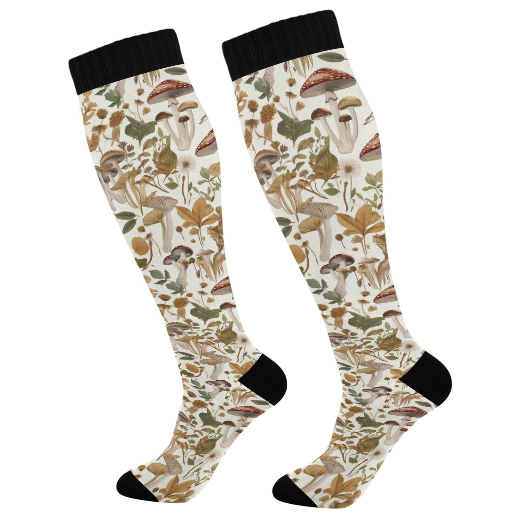 Compression Socks for Men and Women Knee High Socks Support for Athletic Sport Running Hiking Cycling Fitnes