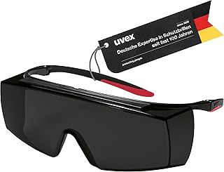 Uvex super f OTG - Überbrille für Brillenträger - Augenschutz gegen Infrarot- & UV-Strahlung - Schutzbrille geeignet für HPL/IPL-Haarentfernung - metallfrei, Anti-Beschlag & kratzfest, (IR-ex 5)