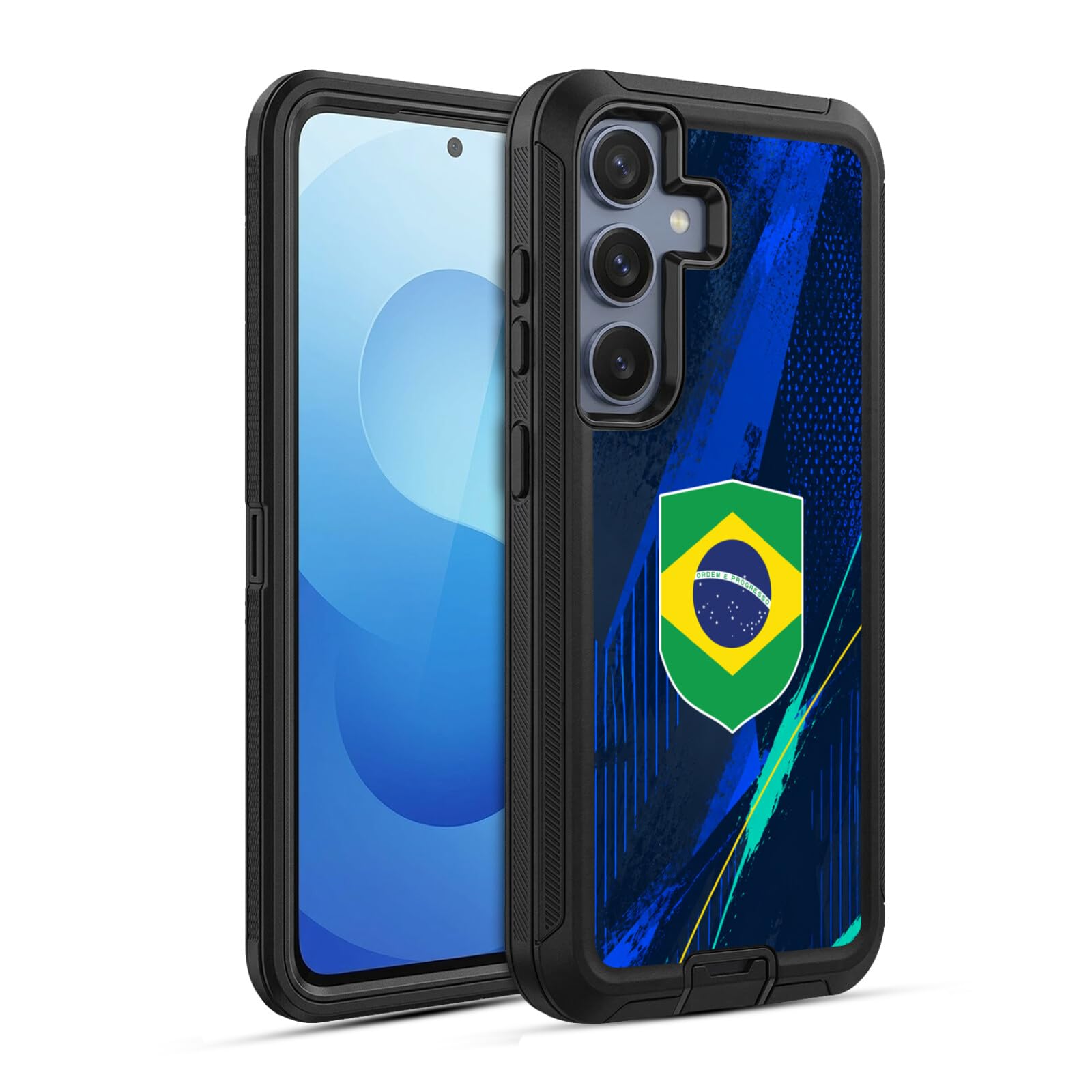Coque Anti-Choc Samsung S25 Design Drapeau du Brésil - 8