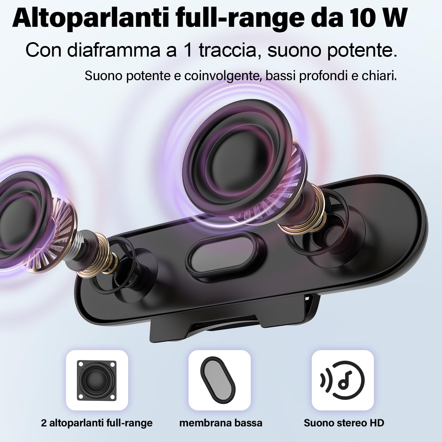 ZETIY Altoparlante per PC, USB Portatile Mini Soundbar, Alimentazione USB, Monitorare Casse PC per Telefono, Notebook, PC, Laptop, Desktop - Plug and Play （Nero）