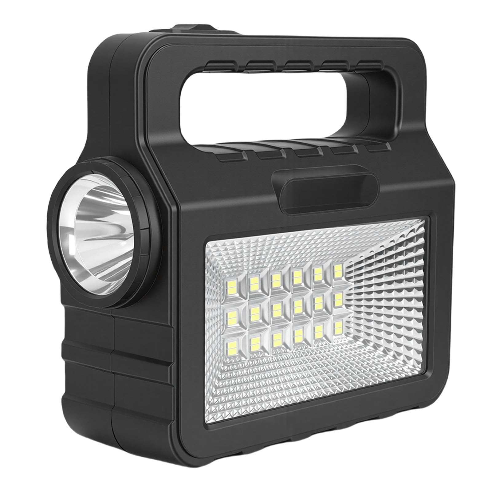 Ejoyous Generatore Solare Generatore di Corrente Portatile con Custodia in ABS Batteria da 6000 MAh 3 Lampadine a LED e Pannello Solare per Illuminazione di Emergenza di Backup della Casa da Campeggio