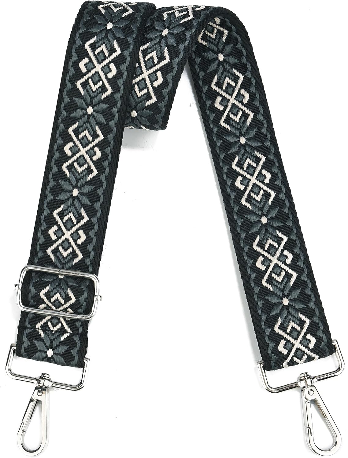 Crossbody Straps for Purses Silver Hardware Purse Strap Wide Shoulder Strap Adjustable Replacement