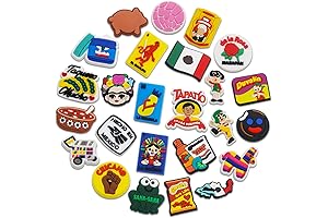 25 PCS Mexican Shoes Charms: Adorn Your Crocs with Fiesta Flair