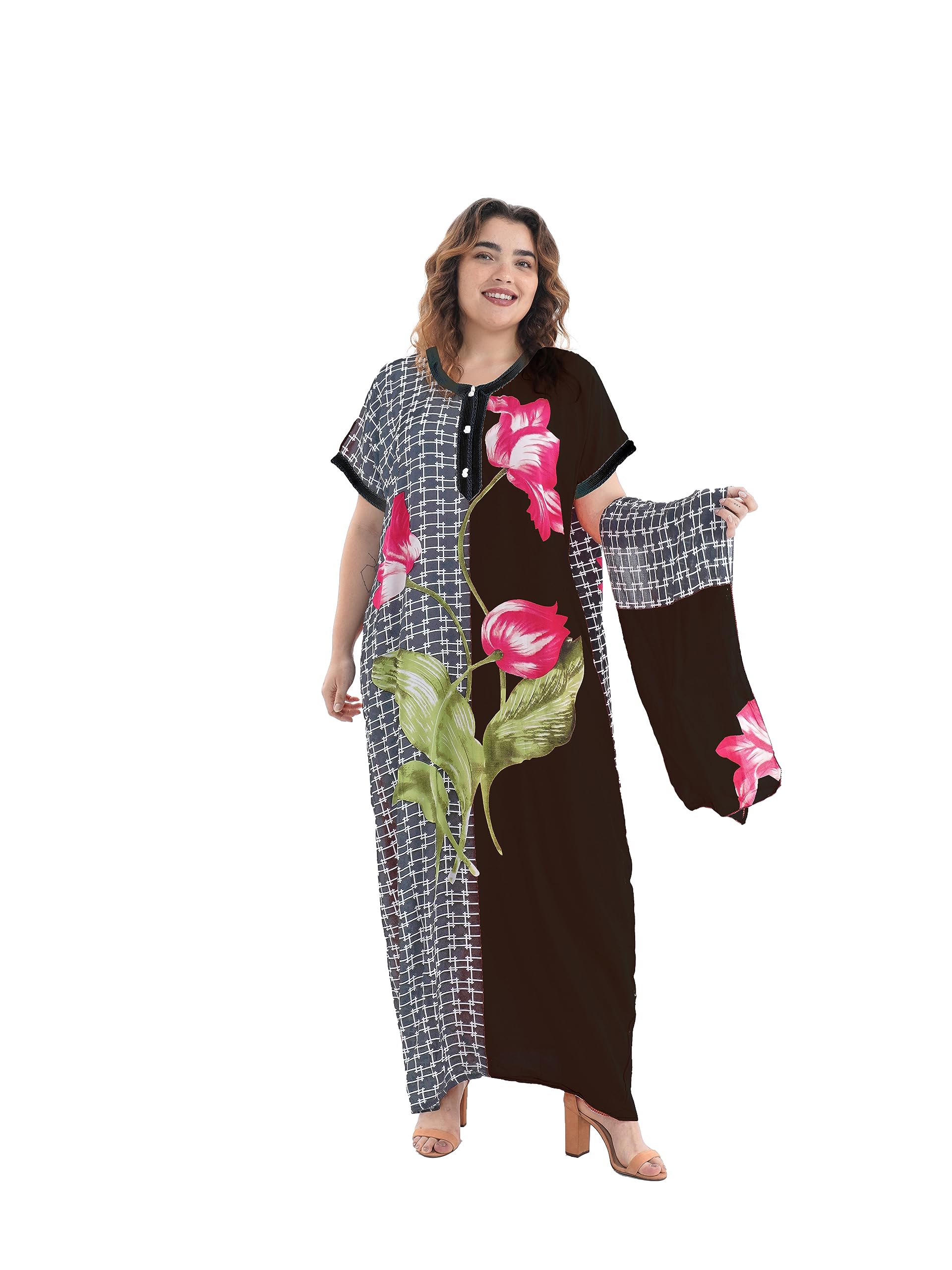 EFeroniayePlus Size Women's Dashiki Kaftan African Dresses