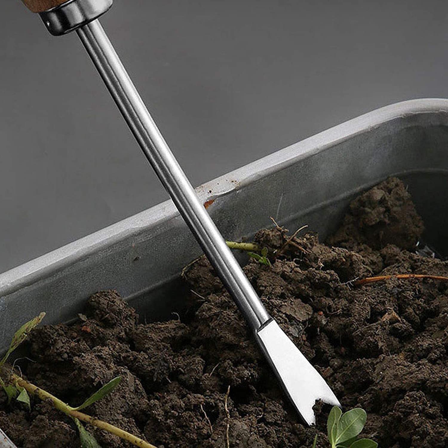 Gartenwerkzeug-Set, 4-teiliges Hochleistungs-Gartenwerkzeug, langlebige Garten-Handwerkzeuge, Edelstahl-Gartenpflanzen-Werkzeug, ergonomischer Griff Gartengeschenke für Frauen Männer
