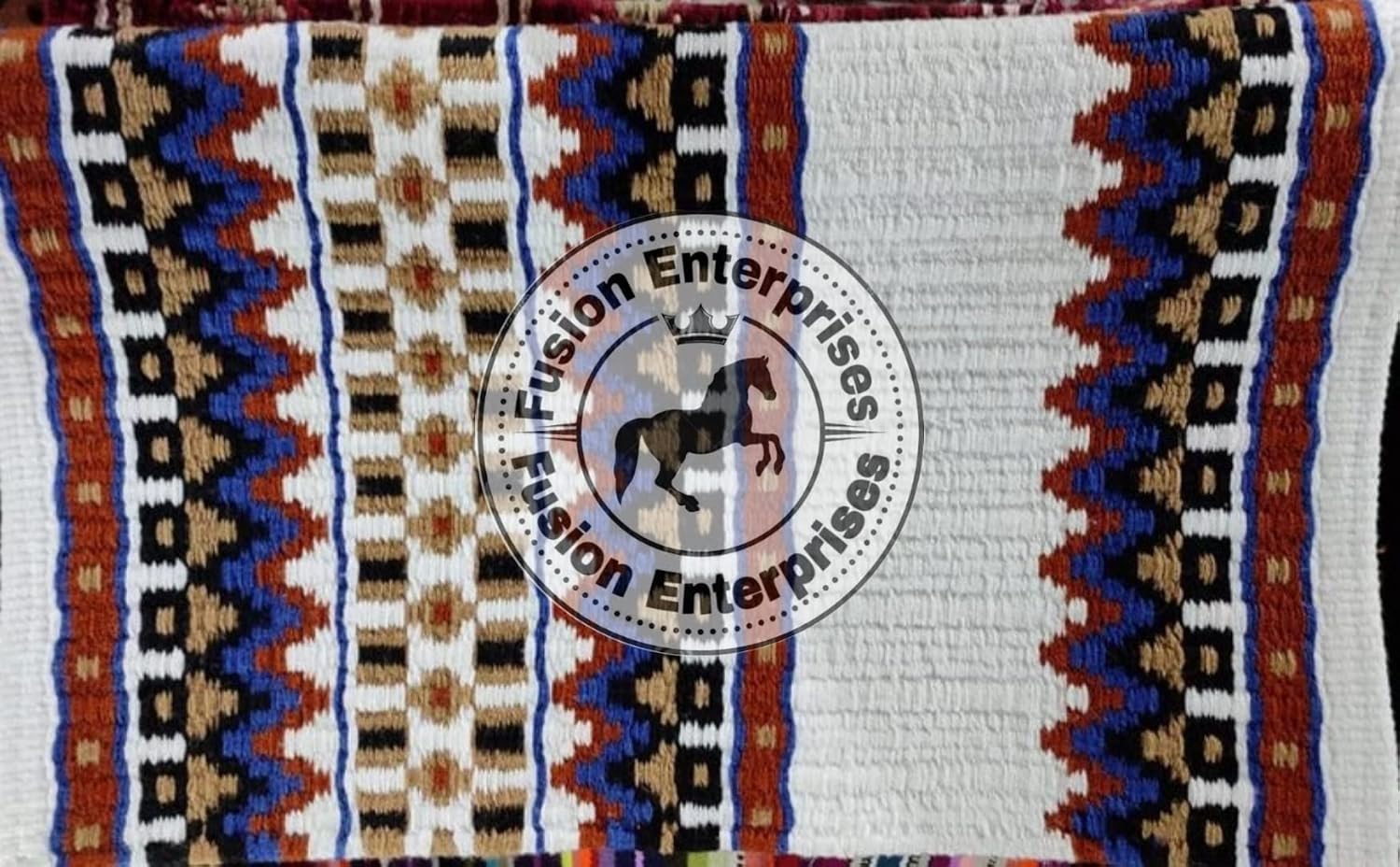 Handmade Western Show Saddle Blanket | Genuine New Zealand Wool Pad | Custom Equestrian Gear AM-500