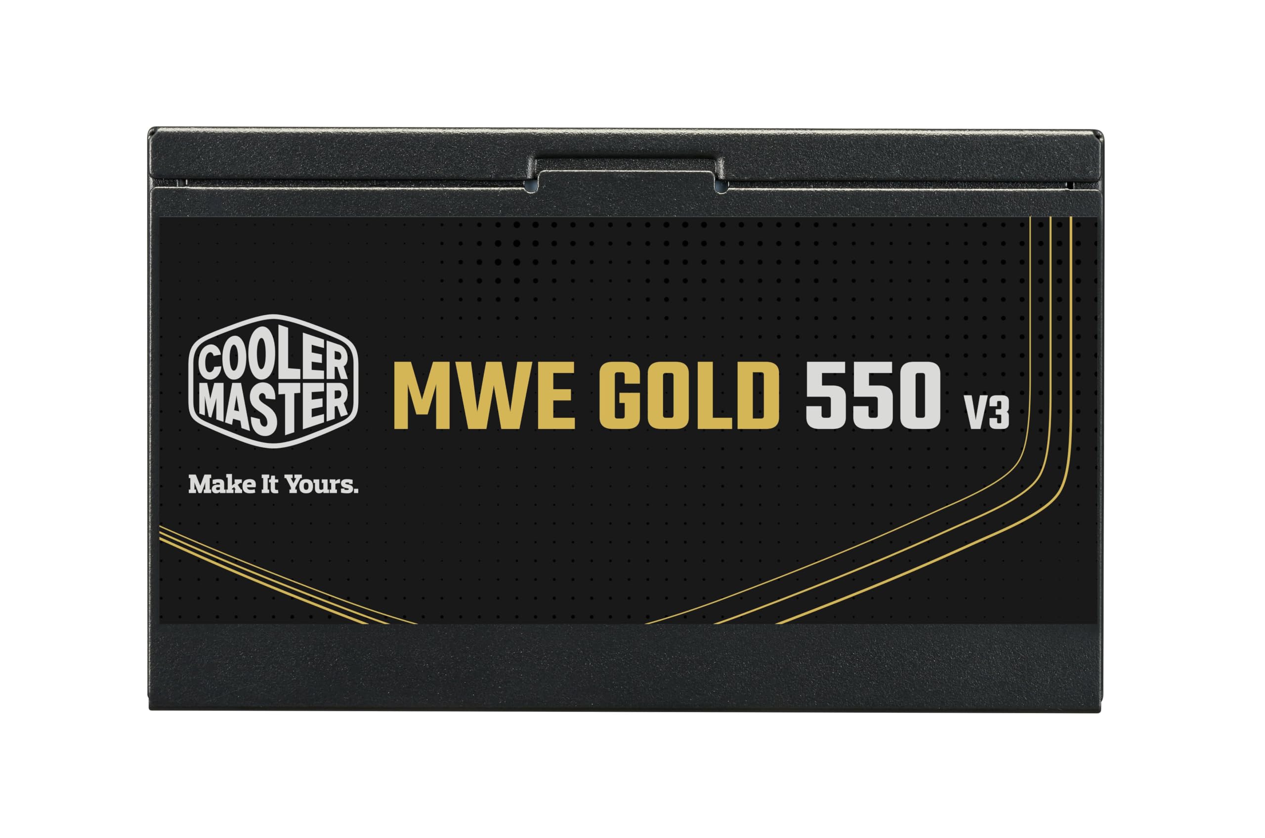 Cooler Master MWE Gold V3 alimentatore 550W, 80 Plus Gold, ventola silenziosa da 120 mm, compatibile con ATX 3.1, alimentatore stabile
