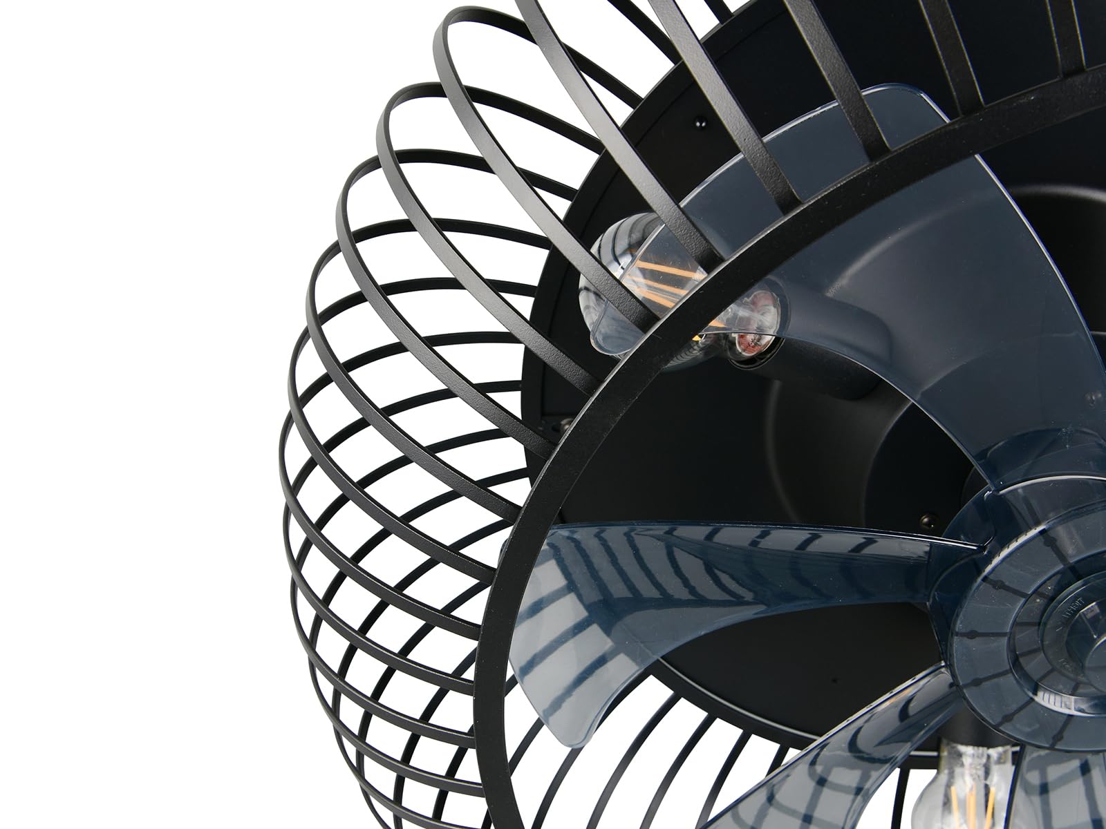 Industrial Deckenleuchte mit Ventilator und Fernbedienung Ø 61cm