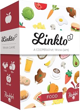 Linkto Food | Trivia Game for Teens and Adults | Ages 10+ | 1 to 10 Players | 30 Minutes