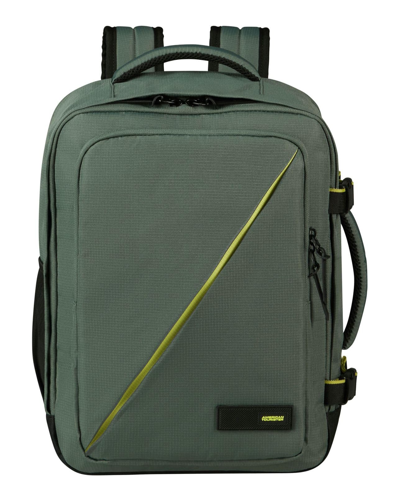 American Tourister Take2Cabin - Sac Cabine Wizz Air/​Vueling 30 x 20 x 40 cm, 26,​5 L, 0,​60 kg, Bagage à Main, Sac à Dos Avion S/​M Sous le Siège, Vert (Dark Forest)