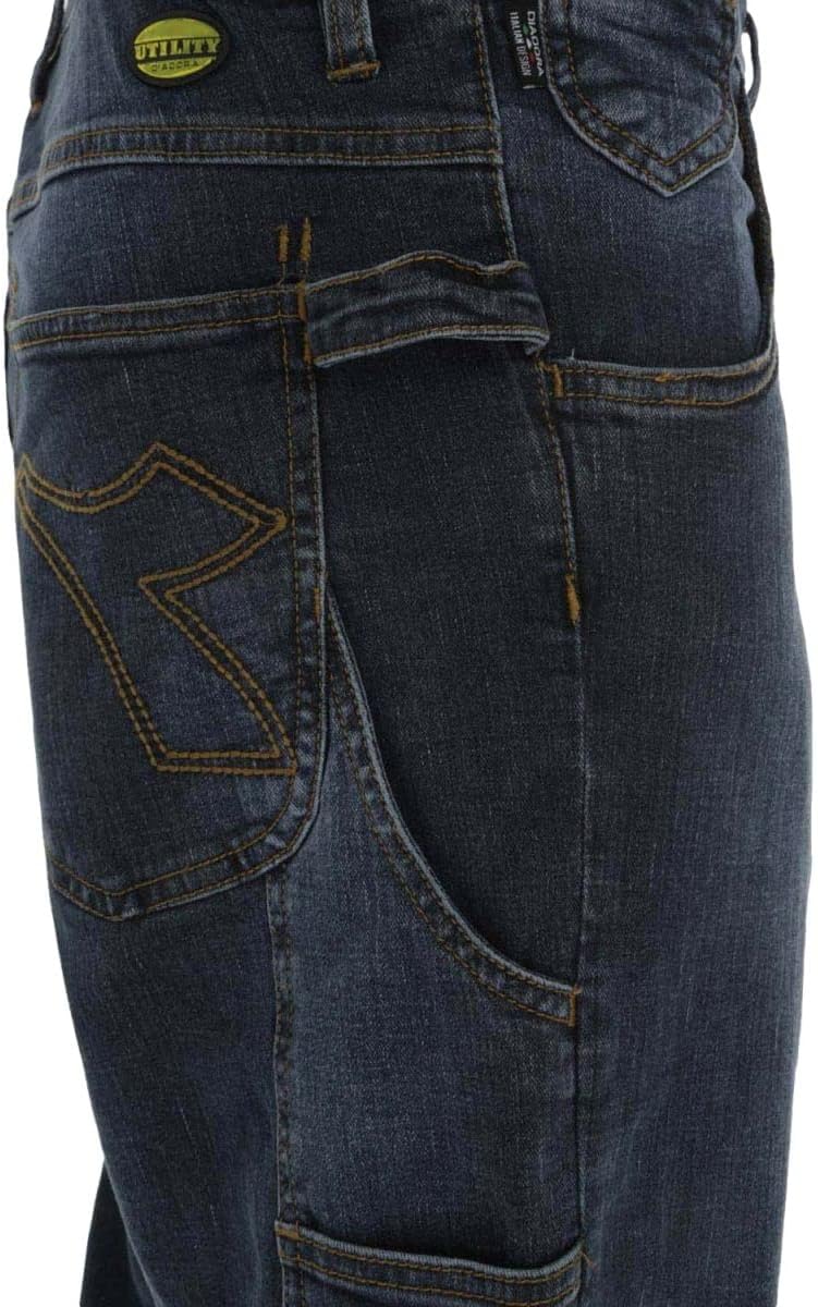 Jeans stretch pour homme-Turquoise-M