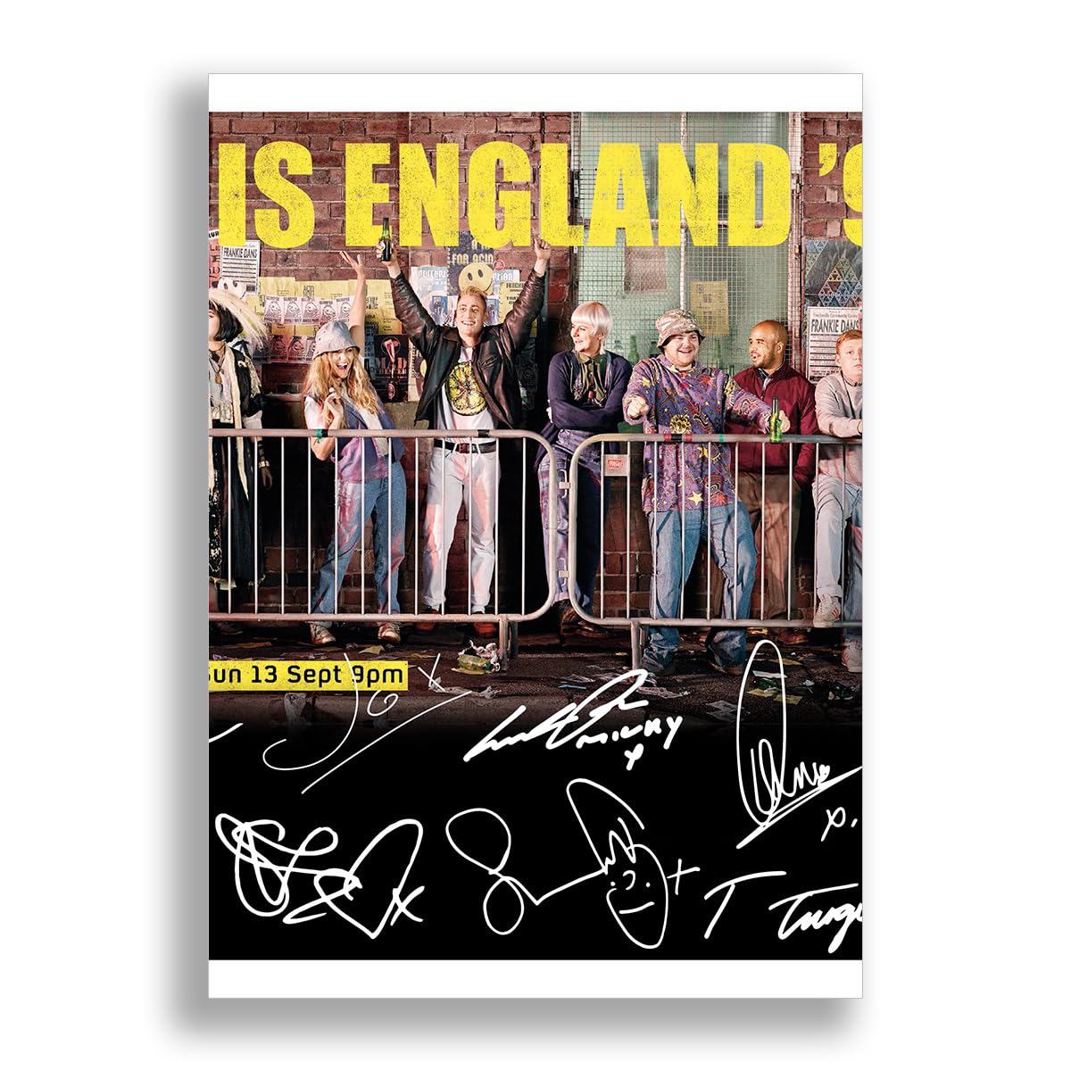 Memorabilia A4 Poster Only This Is England 90 Cast Signed Autograph Signature A4 Poster Photo Print Photograph Artwork Wall Art Picture Tv Show Series Boxset Gift Shane Meadows (A4 Poster Only)