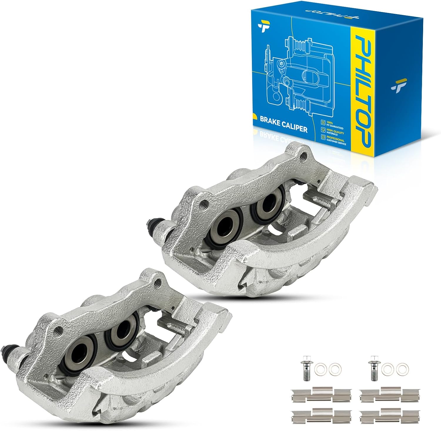 PHILTOP Brake Caliper Rear Compatible with 2003-2008 Dodge Ram 2500, 2003-2008 Dodge Ram 3500, 2006-2008 Dodge Ram 1500, 18-B4895, 18-B4894