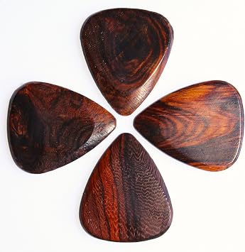 Timber Tones TTBP4 Burma Padauk Pack of Four Guitar Picks