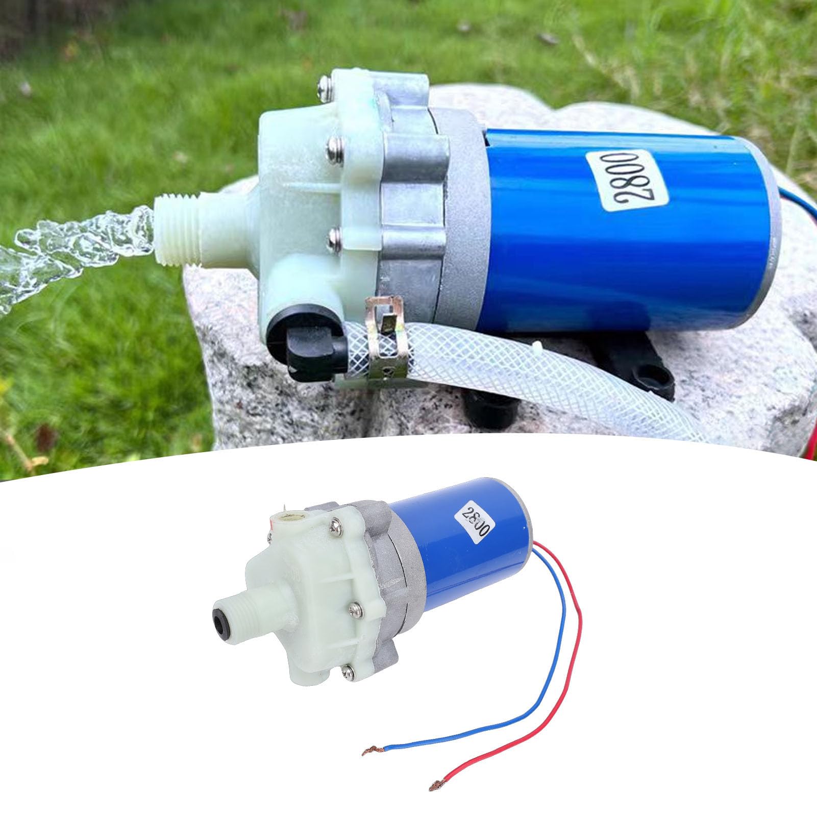 Bomba autocebante de diafragma, bomba de agua de alta presión de tres cilindros, 70 W, adecuada para la circulación diaria de agua en acuarios y electrodomésticos.