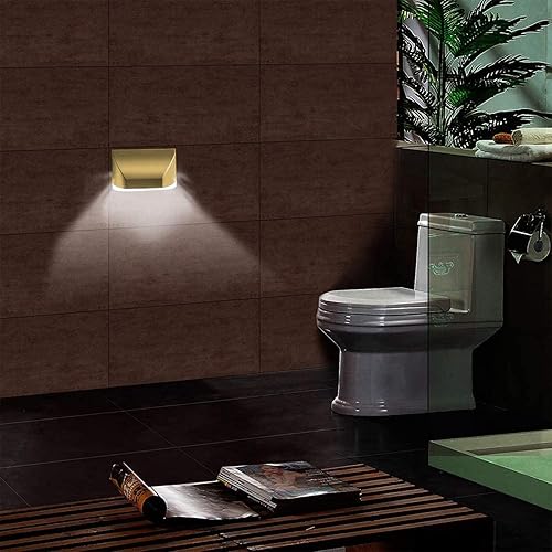 Miniatura 5 de Lámpara LED inteligente con sensor de bloqueo de puerta, funciona con pilas, sensor de movimiento automático con 4 LED para agujero de