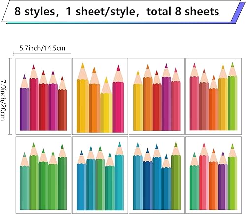 Miniatura 8 de CRASPIRE 8 estilos de calcomanías de pared de hongos y mariposas, calcomanías de PVC de cuento de hadas, impermeables, autoadhesivas, de vinilo,