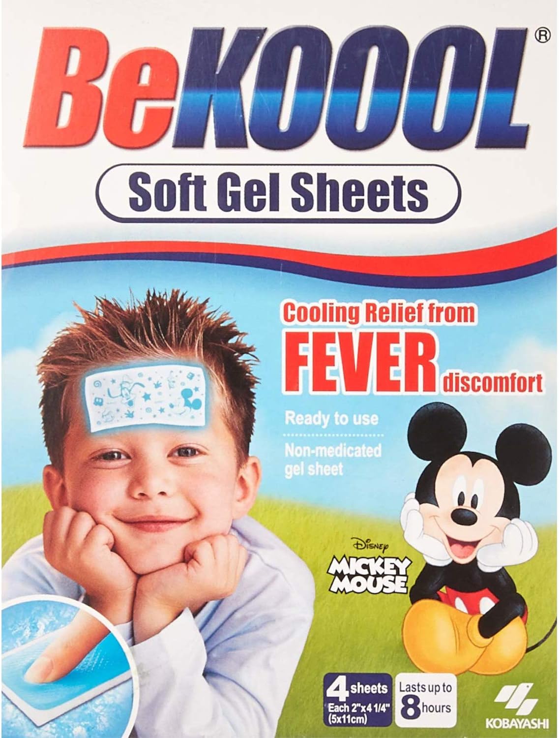 Be Koool Soft Gel Sheets, 4 sheets by KOBAYASHI HEALTHCARE LLC