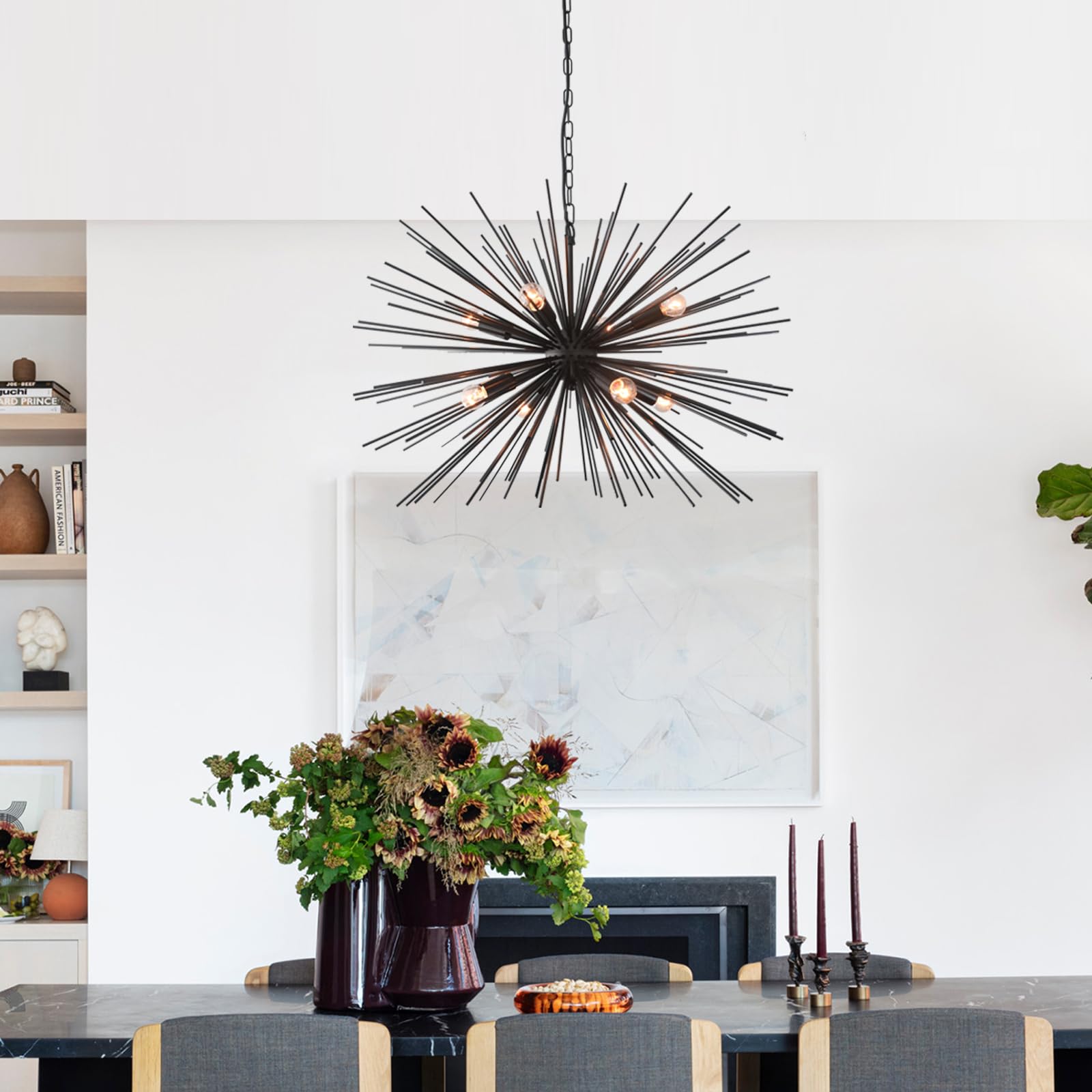 Sputnik Starburst Light Sputnik Chandelier Modern Living Room Pendant